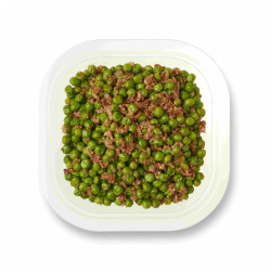 Guisantes salteados con jamón