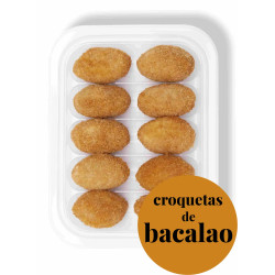 Croquetas de bacalao x10 | Platos precocinados