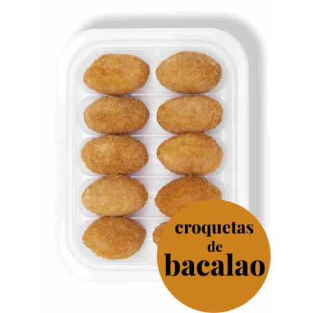 Croquetas de bacalao x10 | Platos precocinados