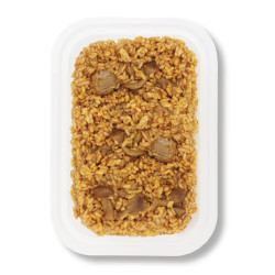 Arroz de secreto ibérico y setas