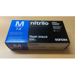 GUANTES NITRILO NEGRO T/M (1000u)