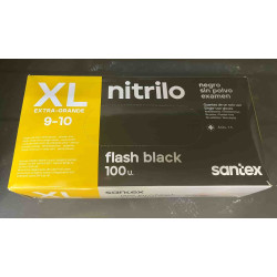 GUANTES NITRILO NEGRO T/XG (1000u)