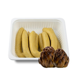 BUTIFARRA DE HUEVO Y ALCACHOFA BRASEADA