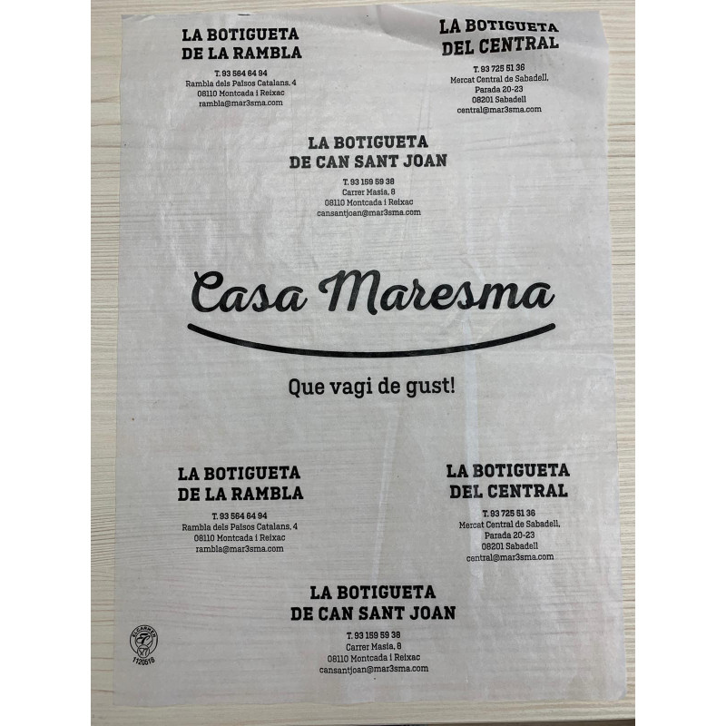 PAPEL 27x38 (CORTADO) BIO CASA MARESMA