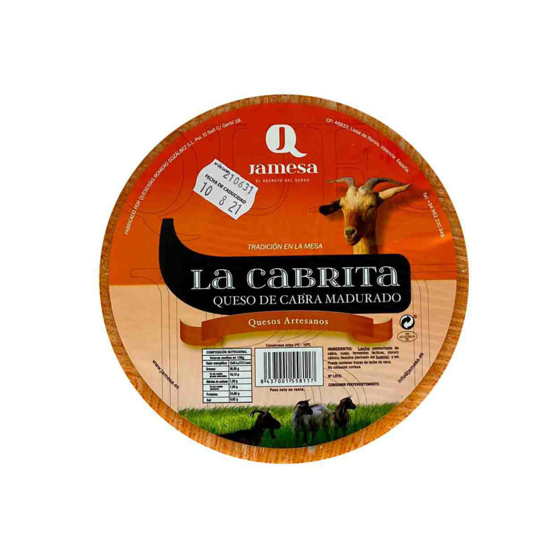 Formatge de cabra madurat La Cabrita | Distribuïdor Barcelona