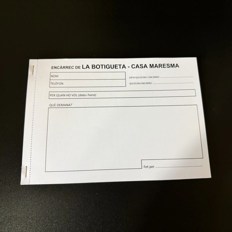 BLOC PEDIDOS