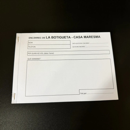 BLOC PEDIDOS