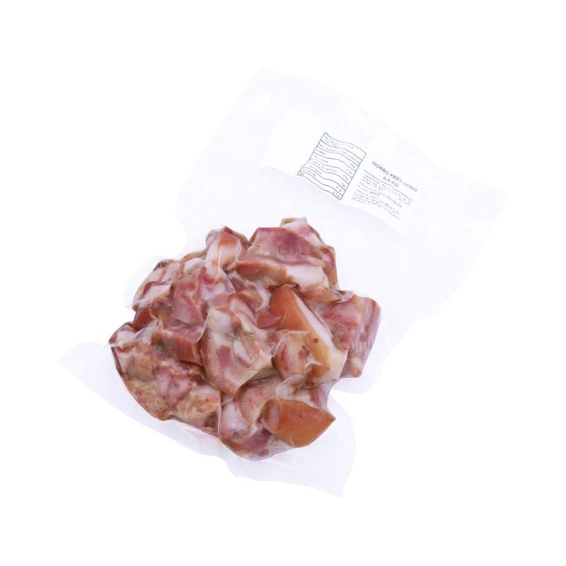 Morro de cerdo cocido