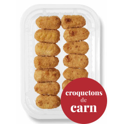 Croquetones fritos de carne