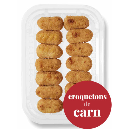 Croquetones fritos de carne