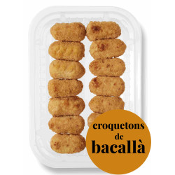 Croquetas fritas de bacalao