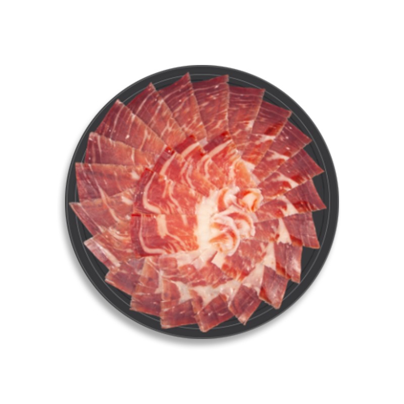 PLATO 80g JAMON CEBO CAMPO IB 50% corte cuchillo