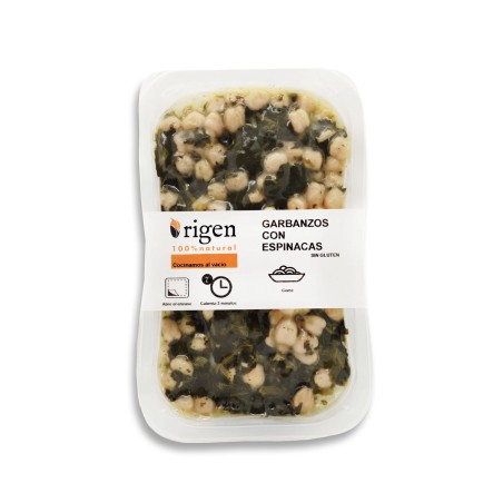 GARBANZOS CON ESPINACAS ORIGEN 300g
