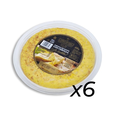 TORTILLA PATATAS con CEBOLLA (caja 6uds)