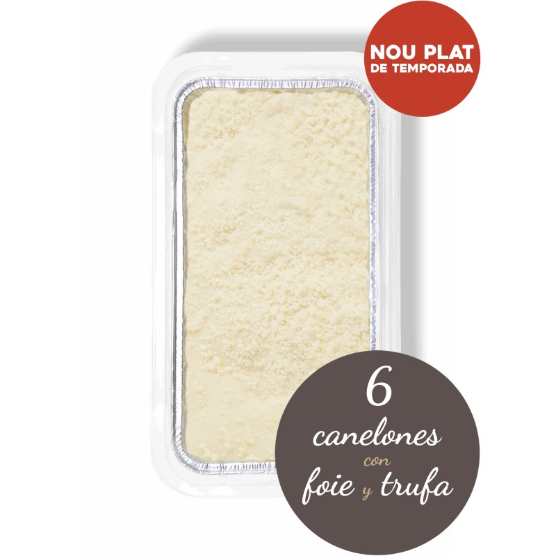 - M - CANELONES DE FOIE Y TRUFA (6 Uds)