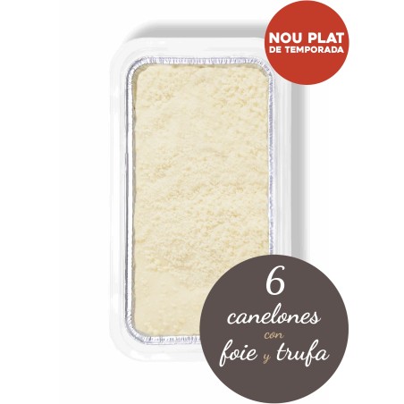 - M - CANELONES DE FOIE Y TRUFA (6 Uds)
