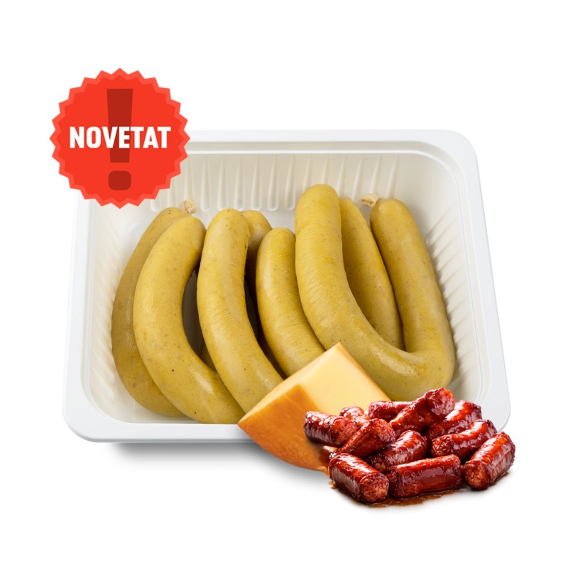 BUTIFARRA DE HUEVO CON CHISTORRA Y QUESO