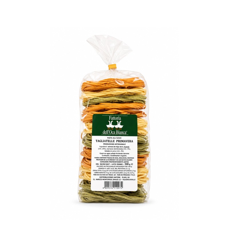 Tagliatelle Primavera amb Ou | Pasta Gourmet Horeca
